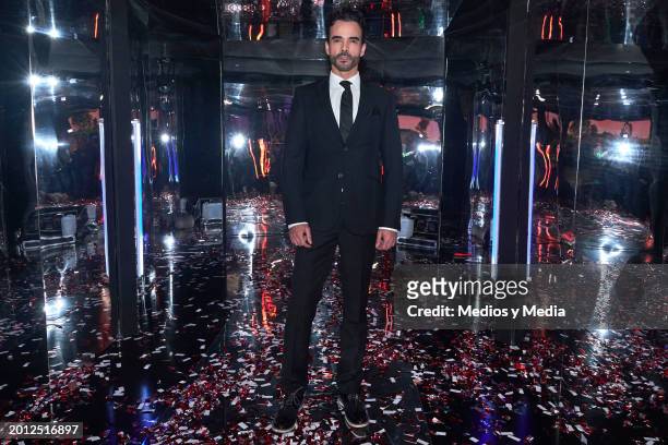 Jesús More, poses for a photo during a presentation of `El amor no tiene receta´ soap at Televisa San Angel on February 14, 2024 in Mexico City,...