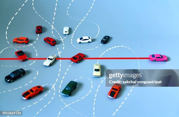 different concepts, creating your own path to success, leadership, different direction and approach - multiple paths stock pictures, royalty-free photos & images