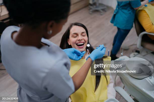 preventive examination is very important - implante dentário imagens e fotografias de stock