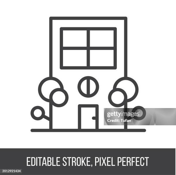 apartment icon - real estate apartment symbol - private property stock illustrations