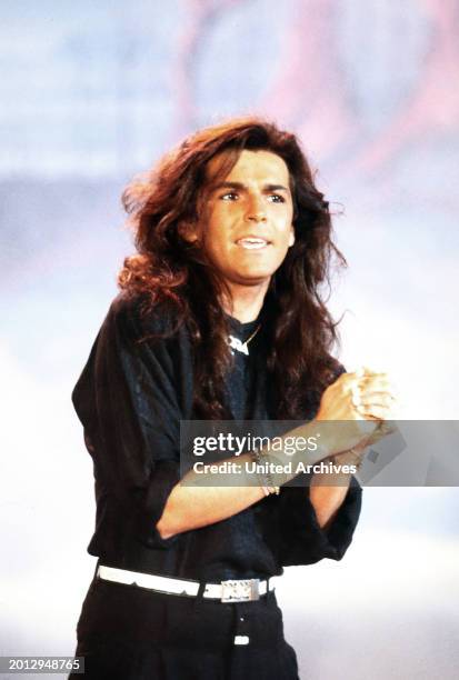 Thomas Anders, Sänger des Pop-Duos Modern Talking, 1987.