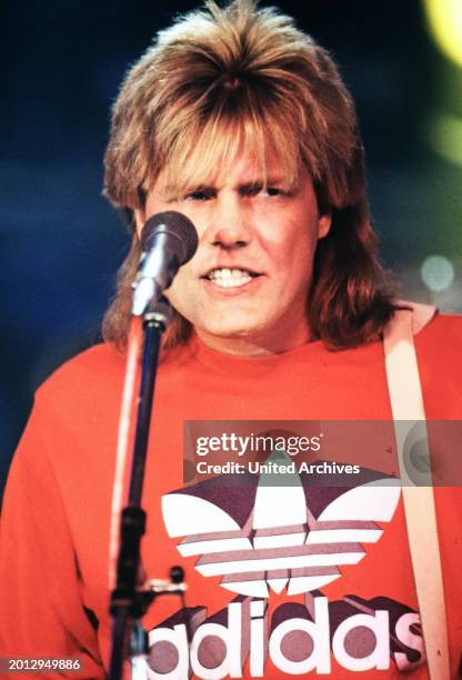 Dieter Bohlen, Musiker des deutschen Pop-Duos Modern Talking, Portrait circa 1986.