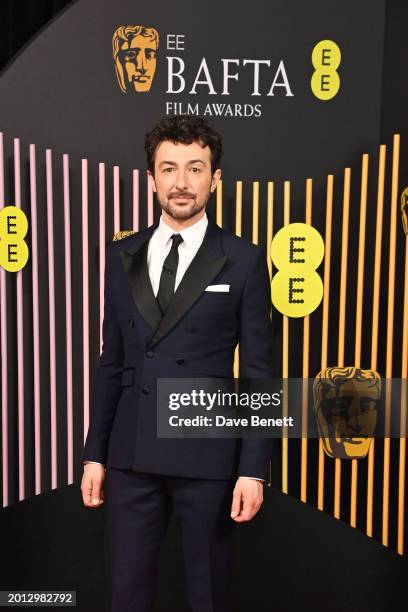 Alex Zane attends the 2024 EE BAFTA Film Awards at The Royal Festival Hall on February 18, 2024 in London, England.