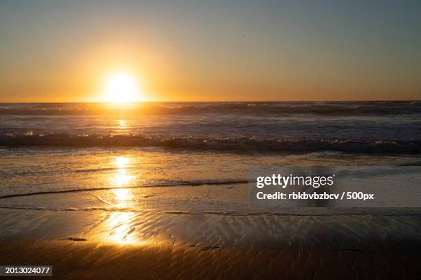 scenic view of sea against sky during sunset,california,united states,usa - orange california stock pictures, royalty-free photos & images