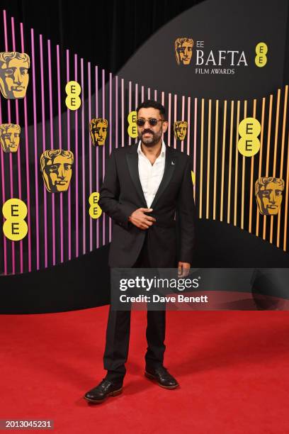 Adeel Akhtar attends the 2024 EE BAFTA Film Awards at The Royal Festival Hall on February 18, 2024 in London, England.