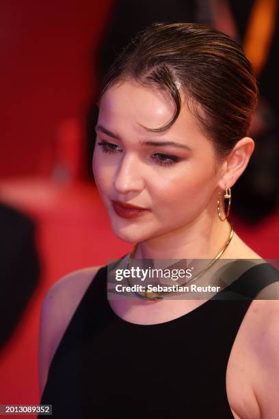 Lisa Vicari attends the "Small Things Like These" premiere and Opening Red Carpet for the 74th Berlinale International Film Festival Berlin at...