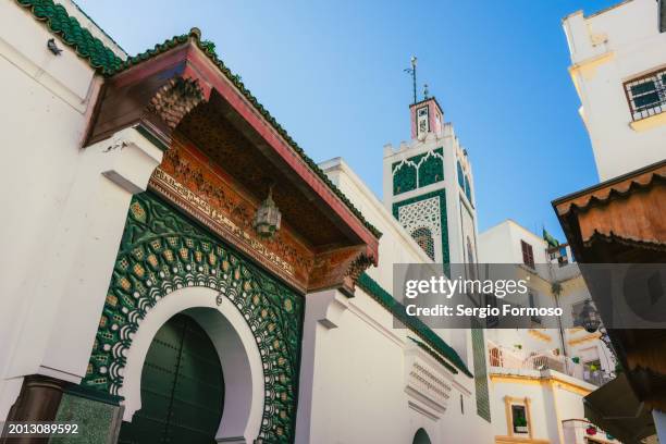 grand mosque of tangier, morocco, north africa - tanger stock-fotos und bilder