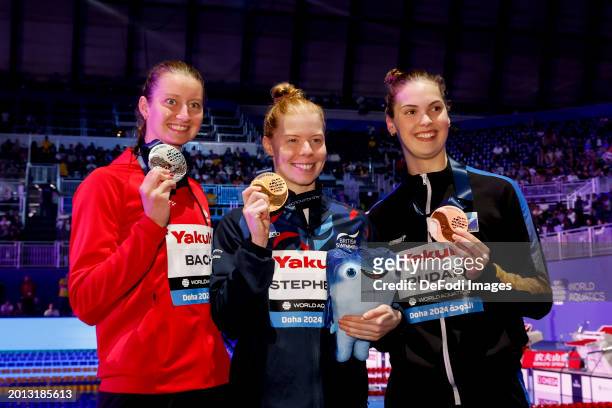 Laura Stephens of Great Britain wins the gold medal and Helena Rosendahl Bach of Denmark wins the silver medal and Lana Pudar of Bosnia and...