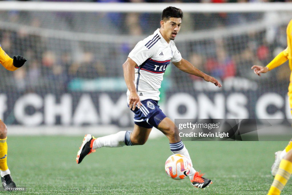 Laborda Mathias Laborda of the Vancouver Whitecaps controls the ball against ...