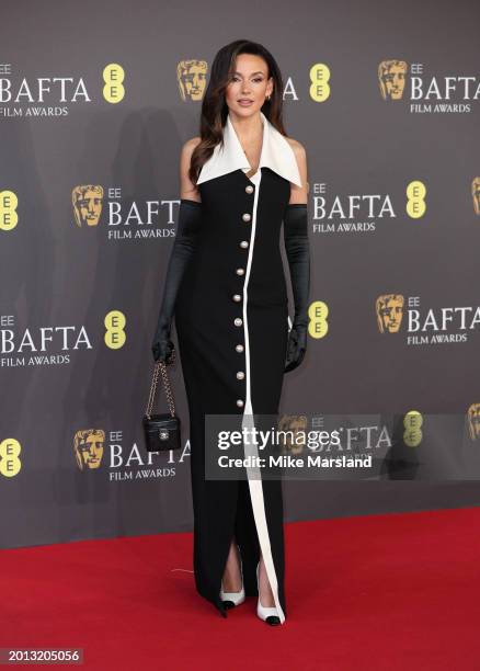 Michelle Keegan attends the 2024 EE BAFTA Film Awards at The Royal Festival Hall on February 18, 2024 in London, England.