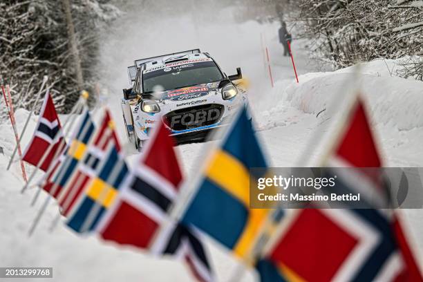 Adrien Formaux of France and Alexandre Coria of France compete driving in their M-Sport Ford WRT Ford Puma Rally1 Hybrid during Day One of the FIA...