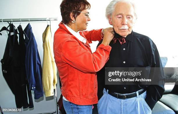 Fred Delmare, deutscher Schauspieler und Hörspielsprecher, in Leipzig, Deutschland um 1999.