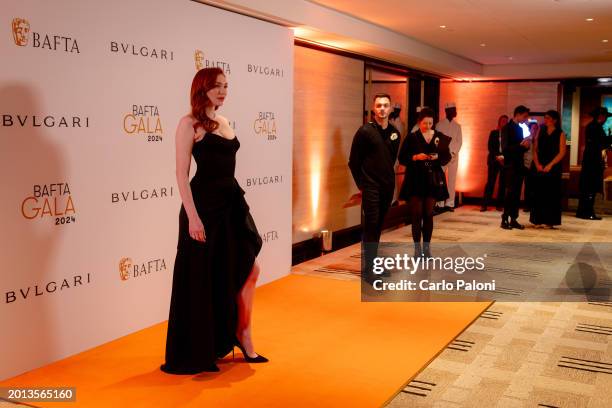 Eleanor Tomlinson attends the BAFTA Gala 2024, supported by Bulgari at The Peninsula Hotel on February 15, 2024 in London, England.