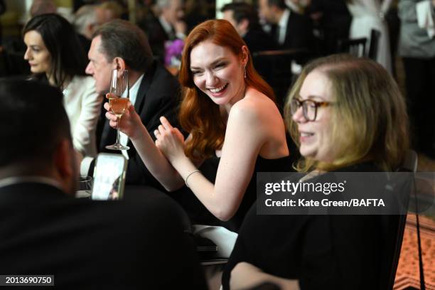 Eleanor Tomlinson attends the BAFTA Gala 2024, supported by Bulgari at The Peninsula Hotel on February 15, 2024 in London, England.