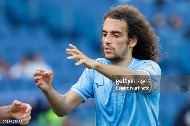 Marcos Antonio of Lazio is gesturing during the Serie A soccer match between SS Lazio and Bologna FC at Stadio Olimpico in Rome, Italy, on February...