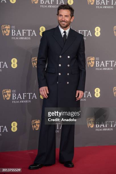 Bradley Cooper attends the BAFTA British Academy Film Awards at the Royal Festival Hall, Southbank Centre, in London, on February 18, 2024.
