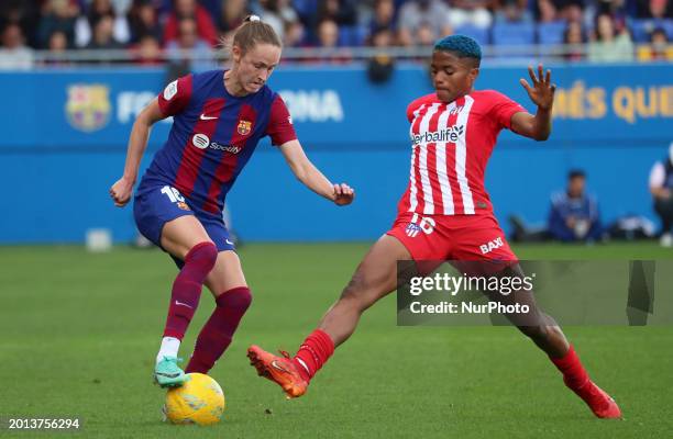 Caroline Graham Hansen and Rasheedat Ajibade are playing in the match between FC Barcelona and Atletico de Madrid for week 19 of the Liga F at the...