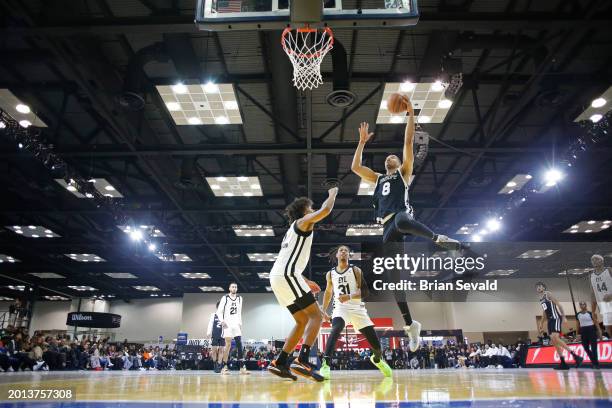 Skal Labissiere of Team BallIsLife shoots the ball during the game against Team EYL during the G League Next Up Game Presented by AT&T as part of NBA...