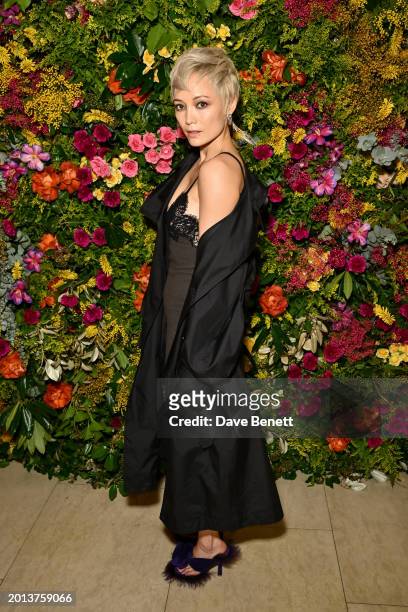 Pom Klementieff attends the British Vogue And Tiffany & Co. Celebrate Fashion And Film Party 2024 at Annabel's on February 18, 2024 in London,...