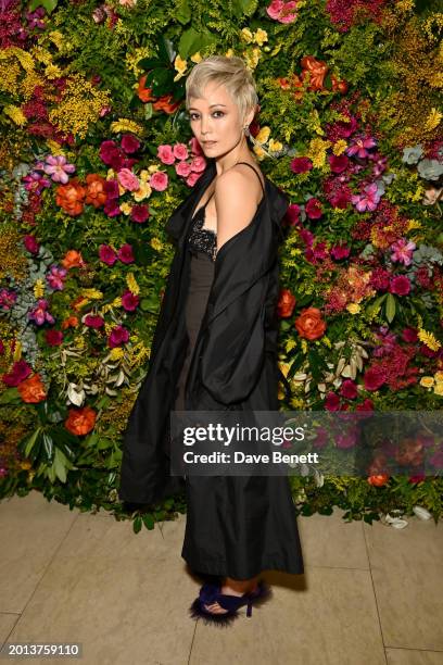 Pom Klementieff attends the British Vogue And Tiffany & Co. Celebrate Fashion And Film Party 2024 at Annabel's on February 18, 2024 in London,...