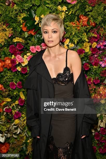 Pom Klementieff attends the British Vogue And Tiffany & Co. Celebrate Fashion And Film Party 2024 at Annabel's on February 18, 2024 in London,...