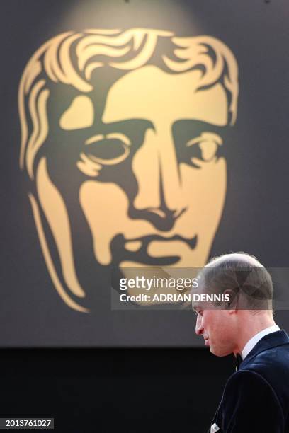 Britain's Prince William, Prince of Wales arrives on the red carpet at the BAFTA British Academy Film Awards at the Royal Festival Hall, Southbank...