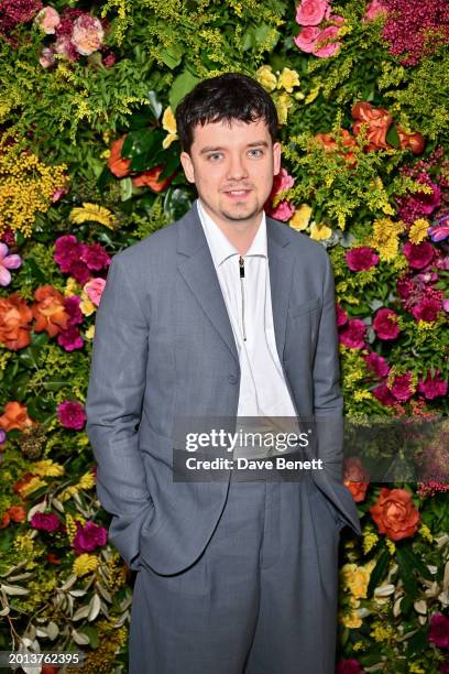 Asa Butterfield attends the British Vogue And Tiffany & Co. Celebrate Fashion And Film Party 2024 at Annabel's on February 18, 2024 in London,...