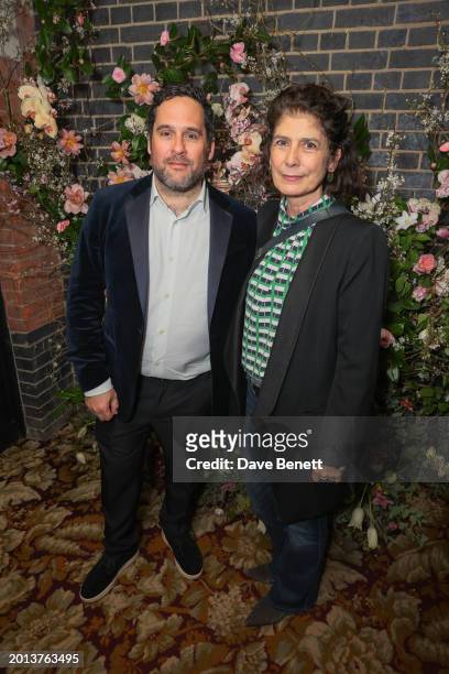 Ben Taylor and Amanda Posey attend the Netflix 2024 BAFTA Awards after-party at Chiltern Firehouse on February 18, 2024 in London, England.