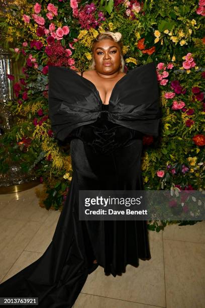 Da'Vine Joy Randolph attends the British Vogue And Tiffany & Co. Celebrate Fashion And Film Party 2024 at Annabel's on February 18, 2024 in London,...