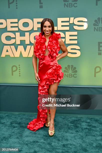 Annemarie Wiley at the People's Choice Awards held at Barker Hangar on February 18, 2024 in Santa Monica, California.