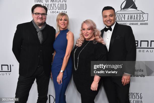 Jason Collins, Kerry Herta, Alyssa Morgan, and Orlando Marin at the 11th Annual Make-Up Artists & Hair Stylists Guild Awards held at the Beverly...