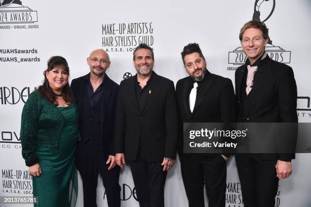 Julie Socash, Brian Sipe, James McKinnon, Tyson Fountaine, and Cary Ayers at the 11th Annual Make-Up Artists & Hair Stylists Guild Awards held at the...