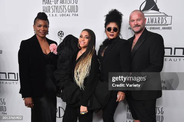 LaLisa Turner, Moira Frazier, Denise Baker, and Ryan Randall at the 11th Annual Make-Up Artists & Hair Stylists Guild Awards held at the Beverly...