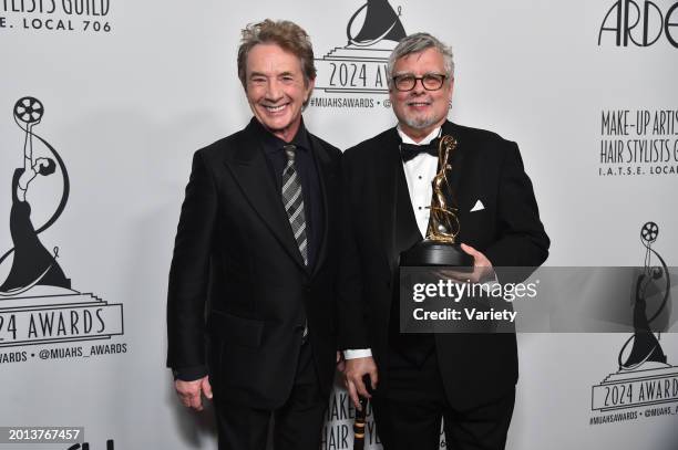 Martin Short and Kevin Haney at the 11th Annual Make-Up Artists & Hair Stylists Guild Awards held at the Beverly Hilton Hotel on February 18, 2024 in...