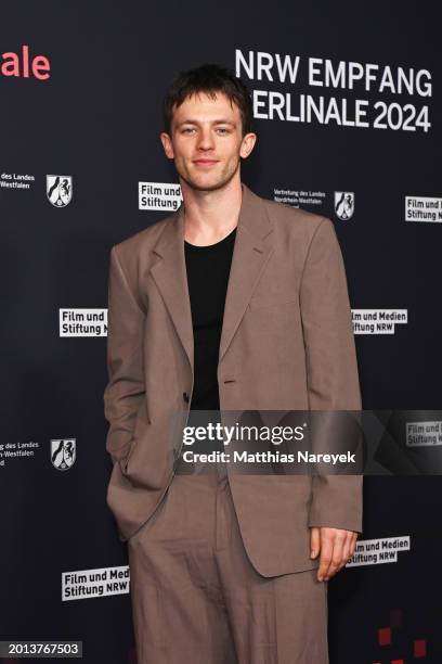 Jannis Niewoehner attends the NRW Reception during the 74th Berlinale International Film Festival Berlin at Vertretung des Landes Nordrhein-Westfalen...