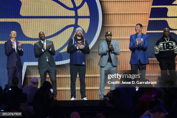 The Indiana Pacers honor legends during the NBA All-Star Game as part of NBA All-Star Weekend on Sunday, February 18, 2024 at Gainbridge Fieldhouse...