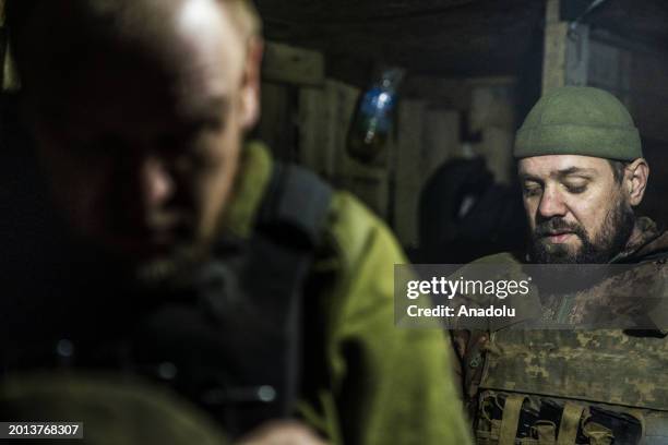 Ukrainian soldiers prepare to fire a D20 artillery gun at Russian positions in the direction of Bakhmut as the Russia-Ukraine war continues in the...