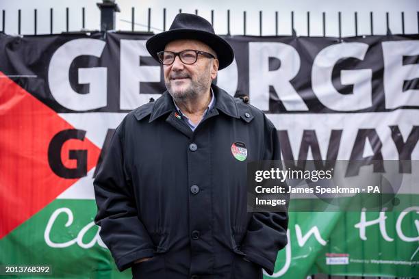 Workers party of Britain candidate George Galloway speaks to PA Media in Rochdale, Greater Manchester, ahead of the Rochdale by-election, which was...