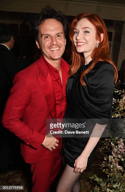 Andrew Scott and Eleanor Tomlinson attend the Netflix 2024 BAFTA Awards after-party at Chiltern Firehouse on February 18, 2024 in London, England.