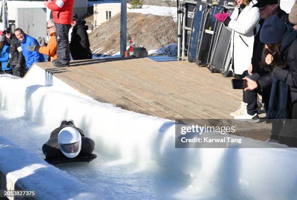 Prince Harry, Duke of Sussex and Meghan, Duchess of Sussex attend the Invictus Games One Year To Go Event on February 15, 2024 in Whistler, Canada.