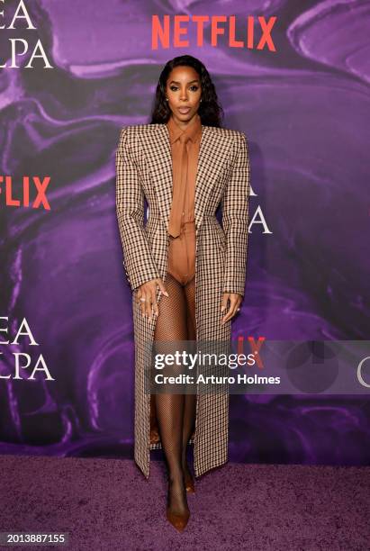 Kelly Rowland attends the Netflix's "Mea Culpa" New York Premiere at Paris Theater on February 15, 2024 in New York City.