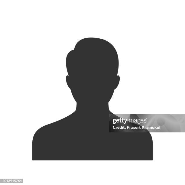user icon in flat style - kontur stock-fotos und bilder