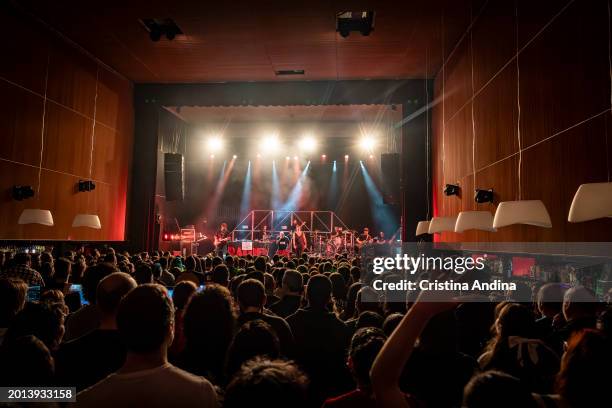 General view during Rayden's concert at the Sala Capitol on February 15, 2024 in Santiago de Compostela, Spain.