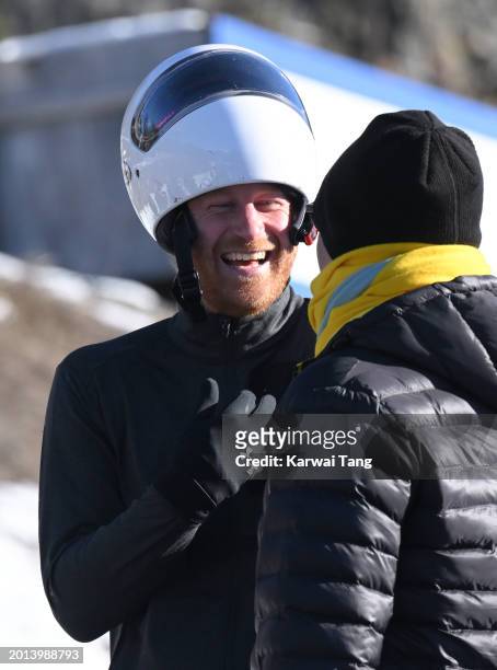 Prince Harry, Duke of Sussex attends the Invictus Games One Year To Go Event on February 15, 2024 in Whistler, Canada.