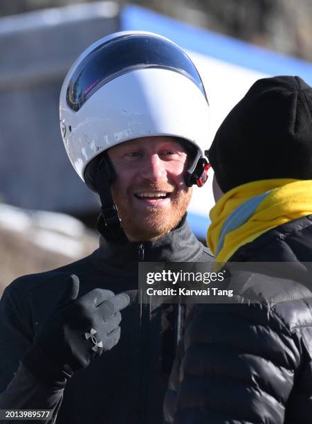 Prince Harry, Duke of Sussex attends the Invictus Games One Year To Go Event on February 15, 2024 in Whistler, Canada.