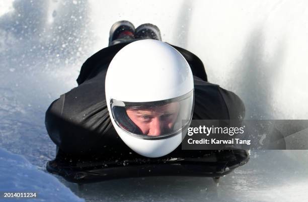 Prince Harry, Duke of Sussex attends the Invictus Games One Year To Go Event on February 15, 2024 in Whistler, Canada.