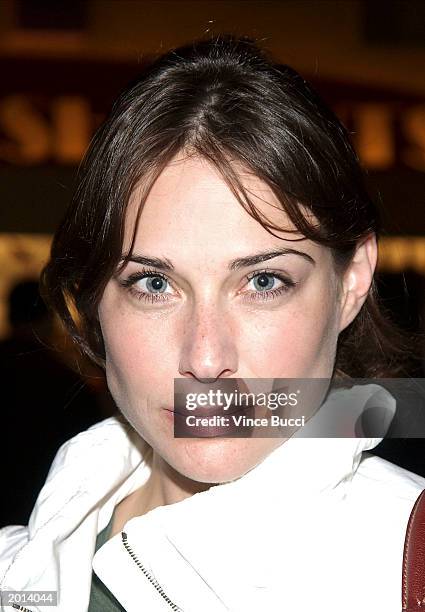 Actress Claire Forlani attends the Los Angeles premiere of the film "Respiro" at Laemmle's Monica 4 Plex May 19, 2003 in Santa Monica, California.