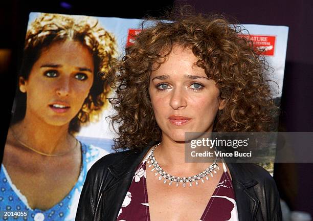 Actress Valeria Golino attends the Los Angeles premiere of the film "Respiro" at Laemmle's Monica 4 Plex May 19, 2003 in Santa Monica, California.