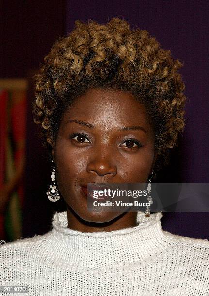 Actress Yolonda Ross attends the Los Angeles premiere of the film "Respiro" at Laemmle's Monica 4 Plex May 19, 2003 in Santa Monica, California.