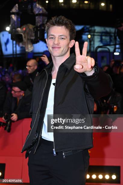 Jannis Niewohner attends the "Small Things Like These" premiere and Opening Red Carpet for the 74th Berlinale International Film Festival Berlin at...